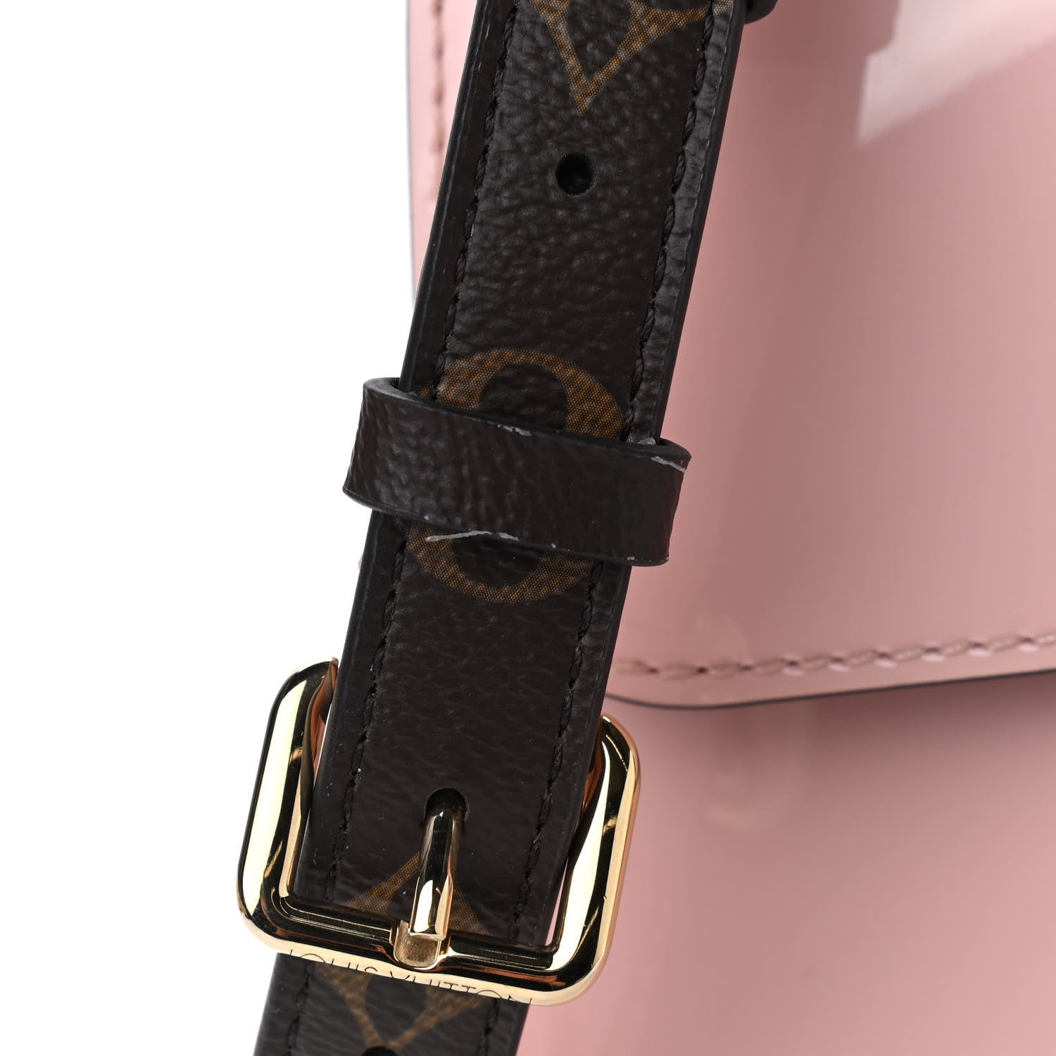 Louis Vuitton Patent Calfskin Monogram Cherrywood PM Rose Ballerine 7 of 10