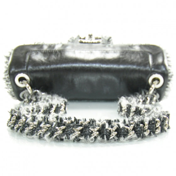 Chanel Lambskin Tweedy Flap Black 5 of 12