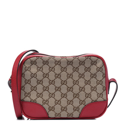 Gucci Monogram Mini Bree Messenger Bag Red 1 of 3