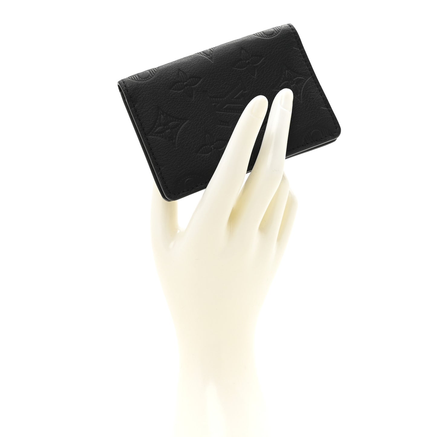 Calfskin Monogram Shadow Pocket Organizer Black