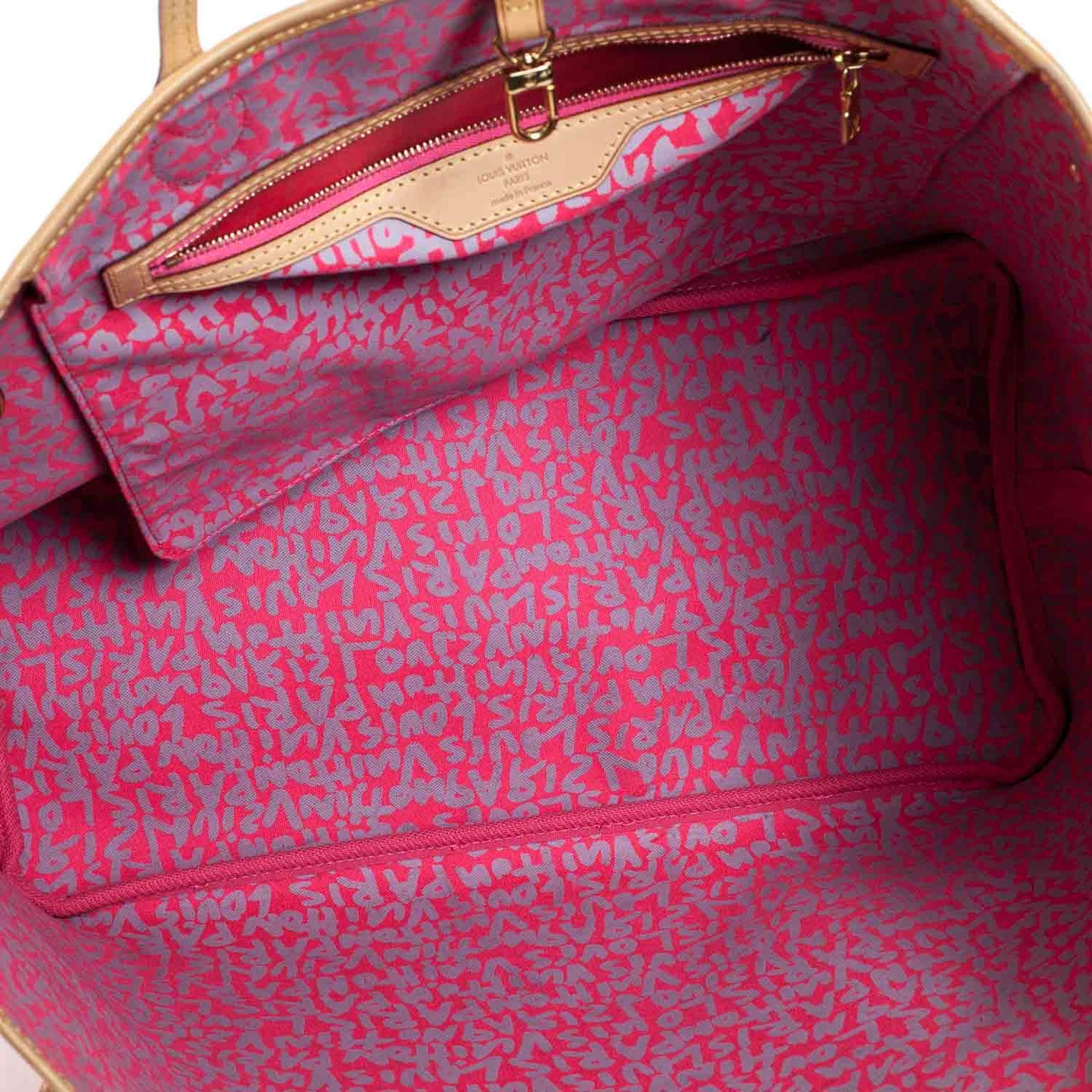 Monogram Graffiti Neverfull GM Fuchsia