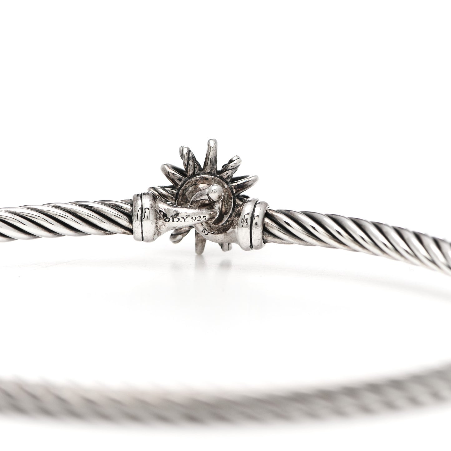 Sterling Silver Diamond Starburst Bracelet