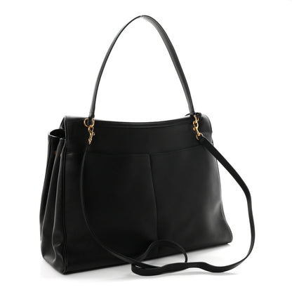 Balenciaga Smooth Calfskin Large Rodeo Top Handle Handbag Black 3 of 10