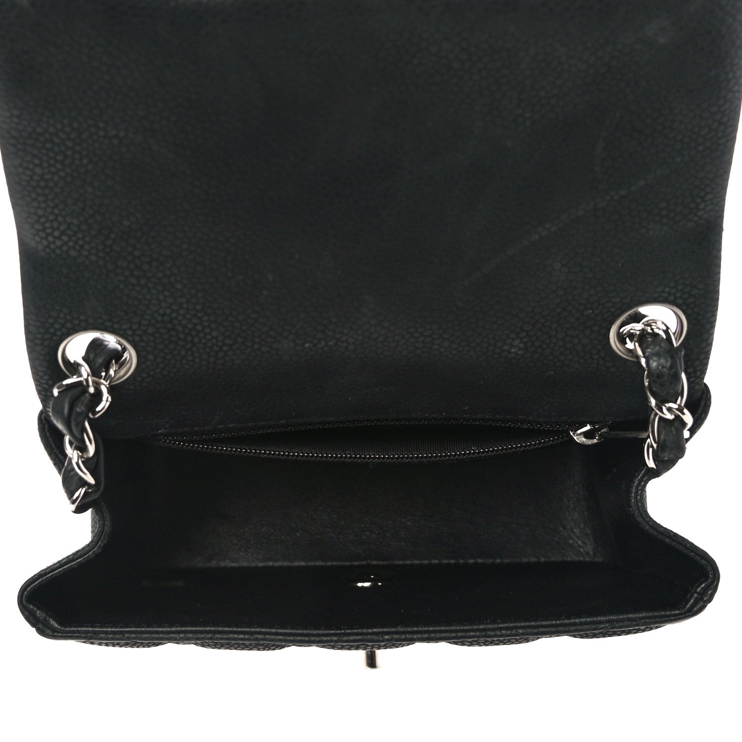 Chanel Iridescent Caviar Quilted Mini Square Flap Black 4 of 11