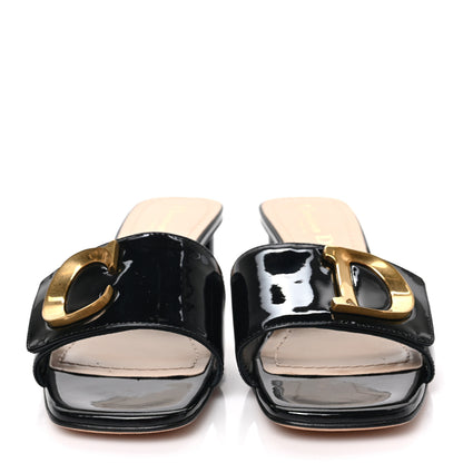 Christian Dior Patent C'est Dior 50mm Slide Sandals 36.5 Black 2 of 7