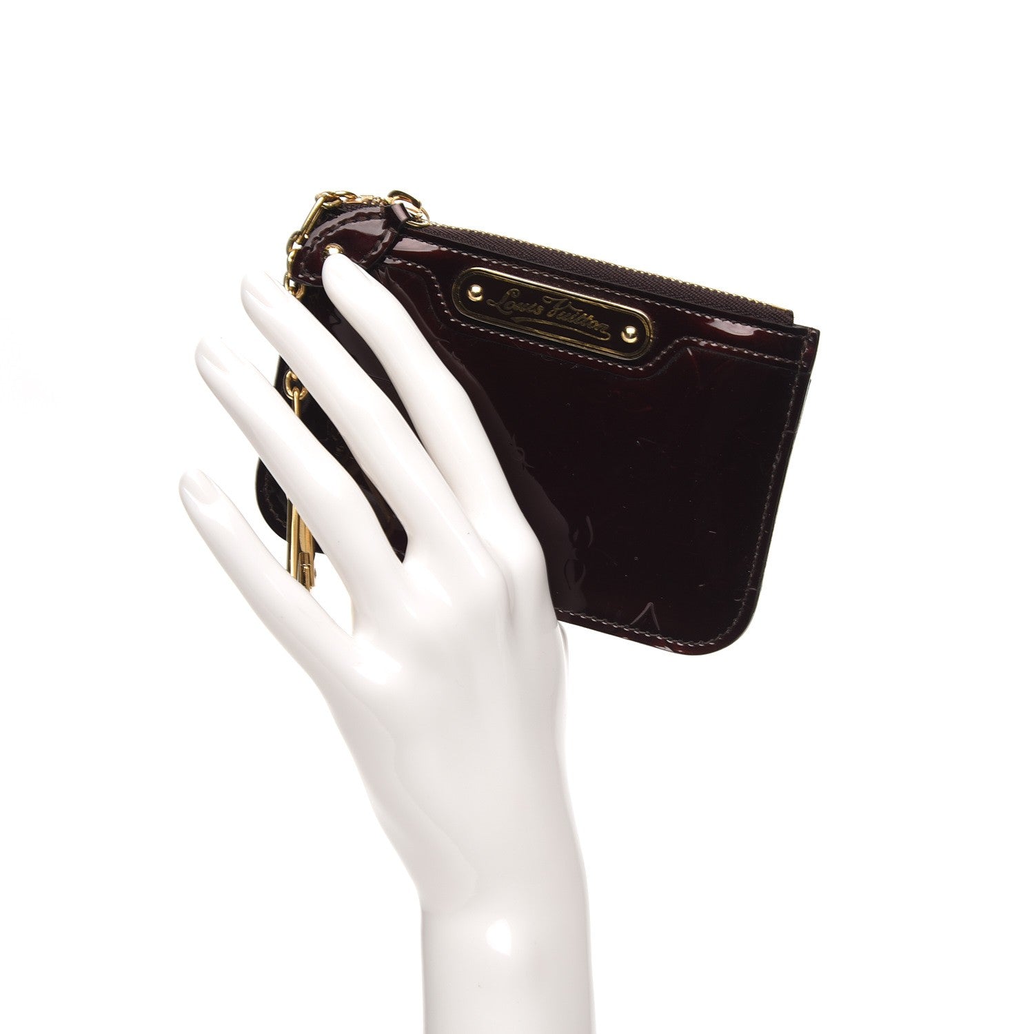 Louis Vuitton Vernis Key Pouch Amarante 2 of 8