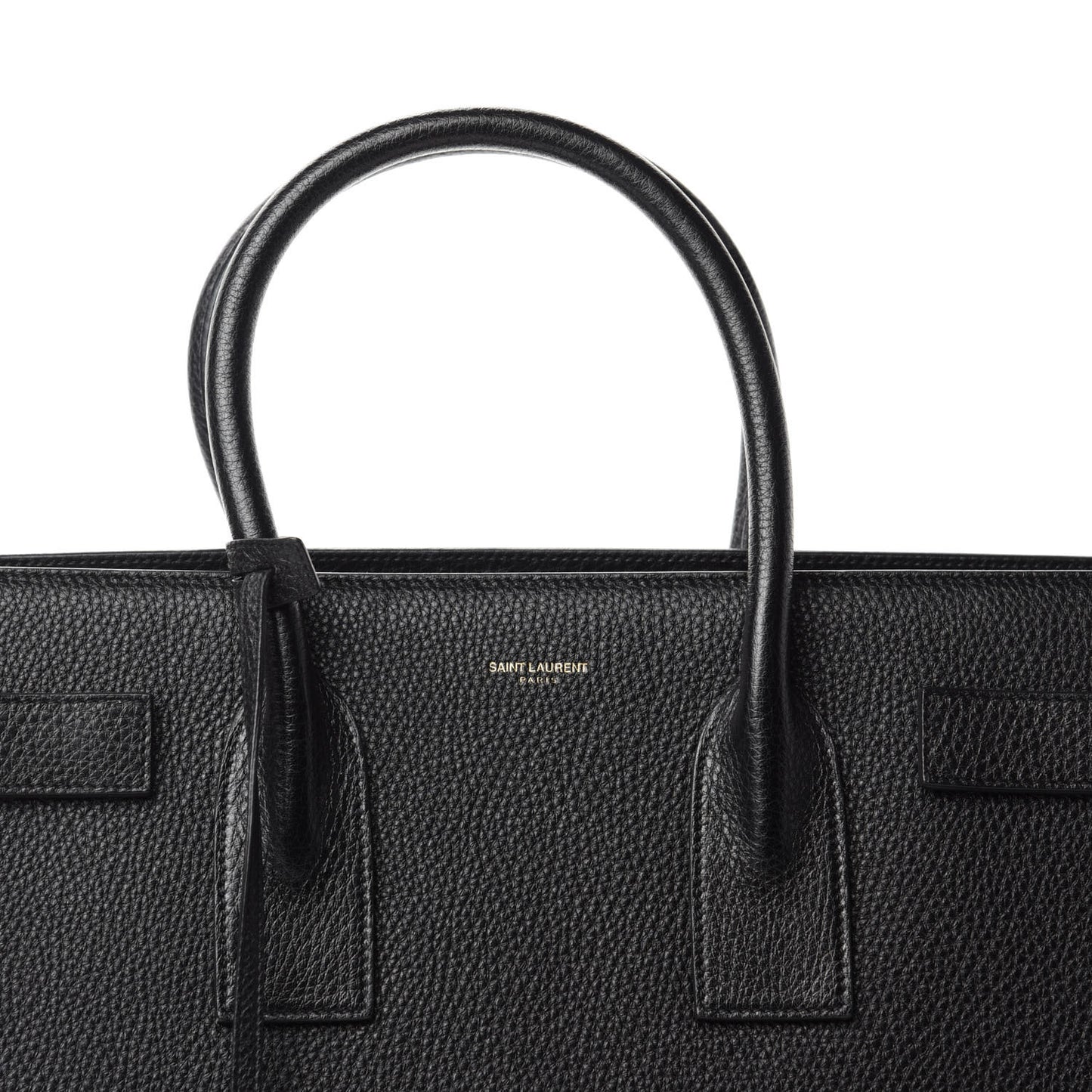 Grained Calfskin Large Sac De Jour Carryall Black