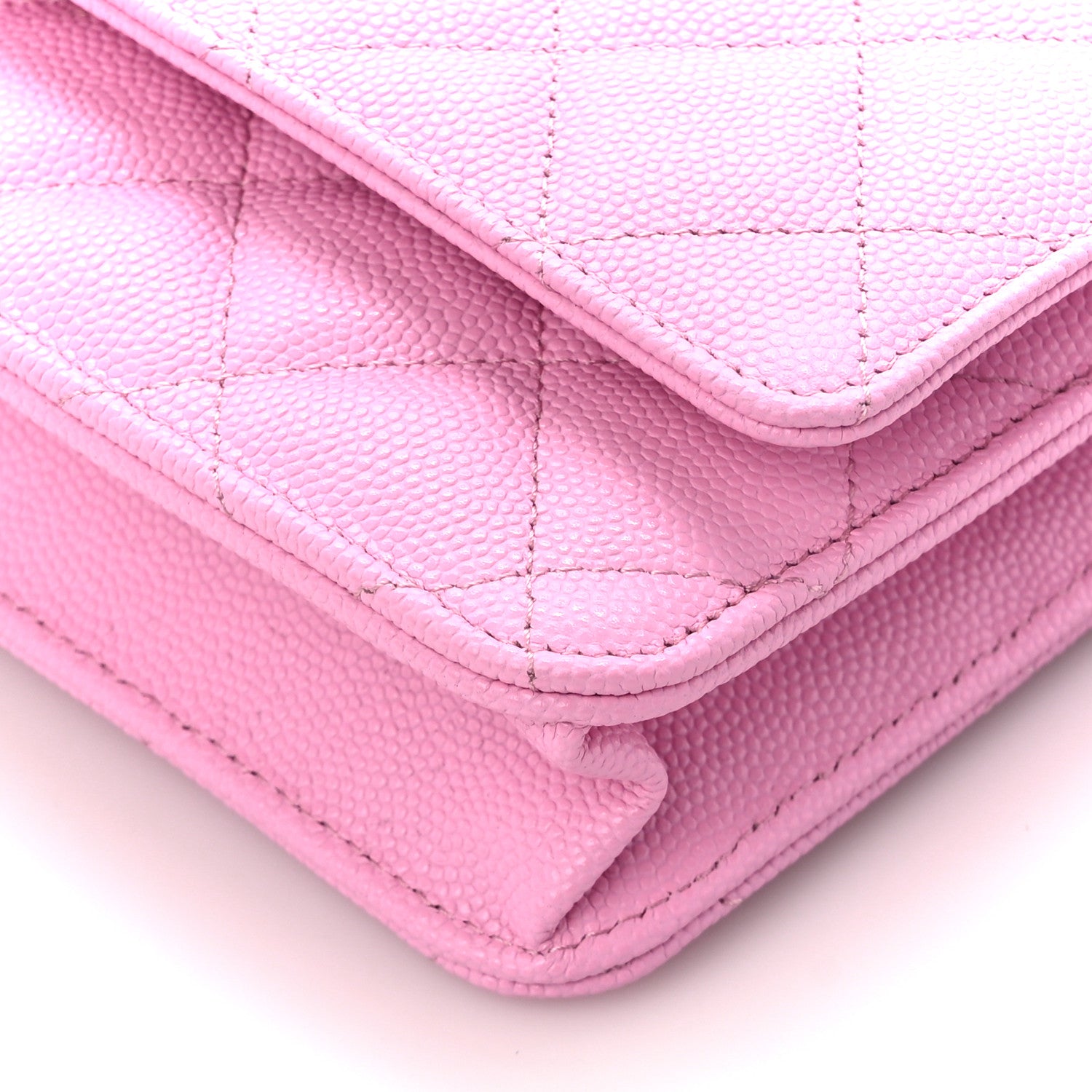 Chanel Caviar Quilted Wallet on Chain WOC Lilac 12 of 12