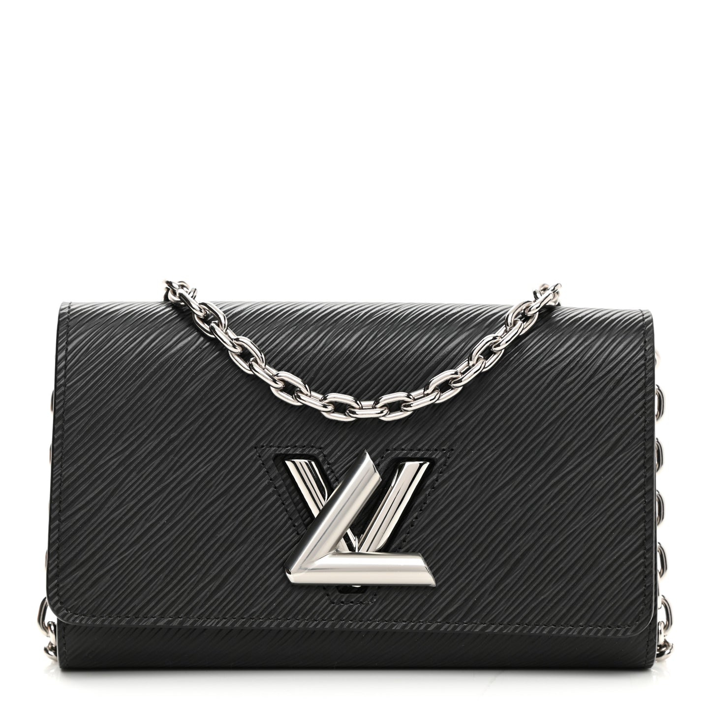 Epi Twist Chain Wallet Black