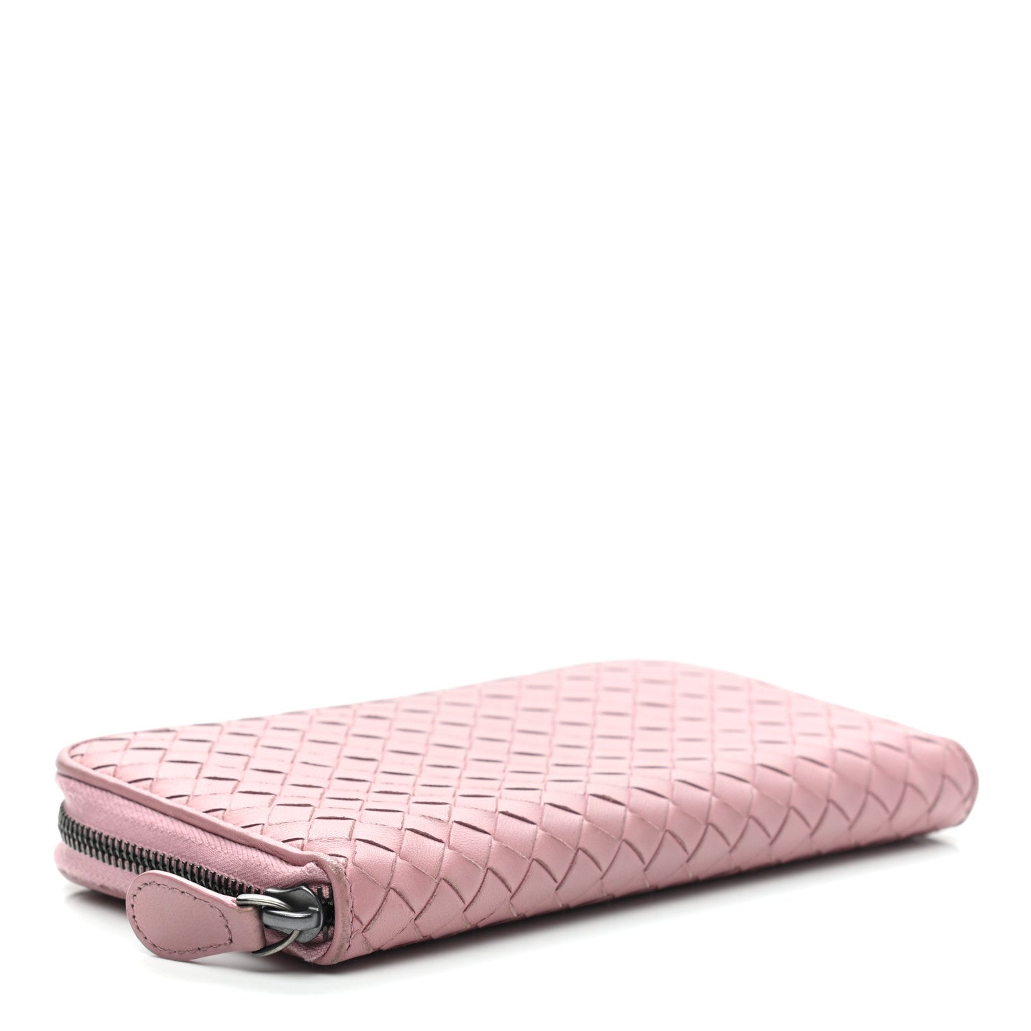 Bottega Veneta Nappa Intrecciato Zip Around Wallet Mallow 4 of 14