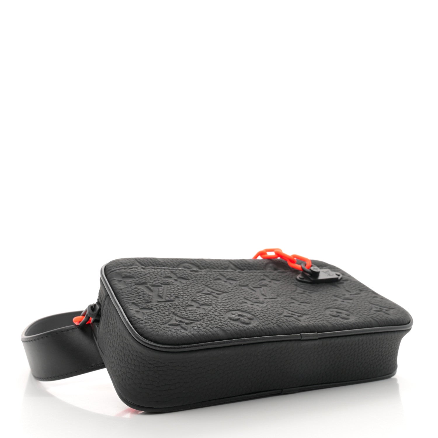 Louis Vuitton Taurillon Monogram Uniformes Solar Ray Soft Pochette Volga Belt Bag Black 4 of 11