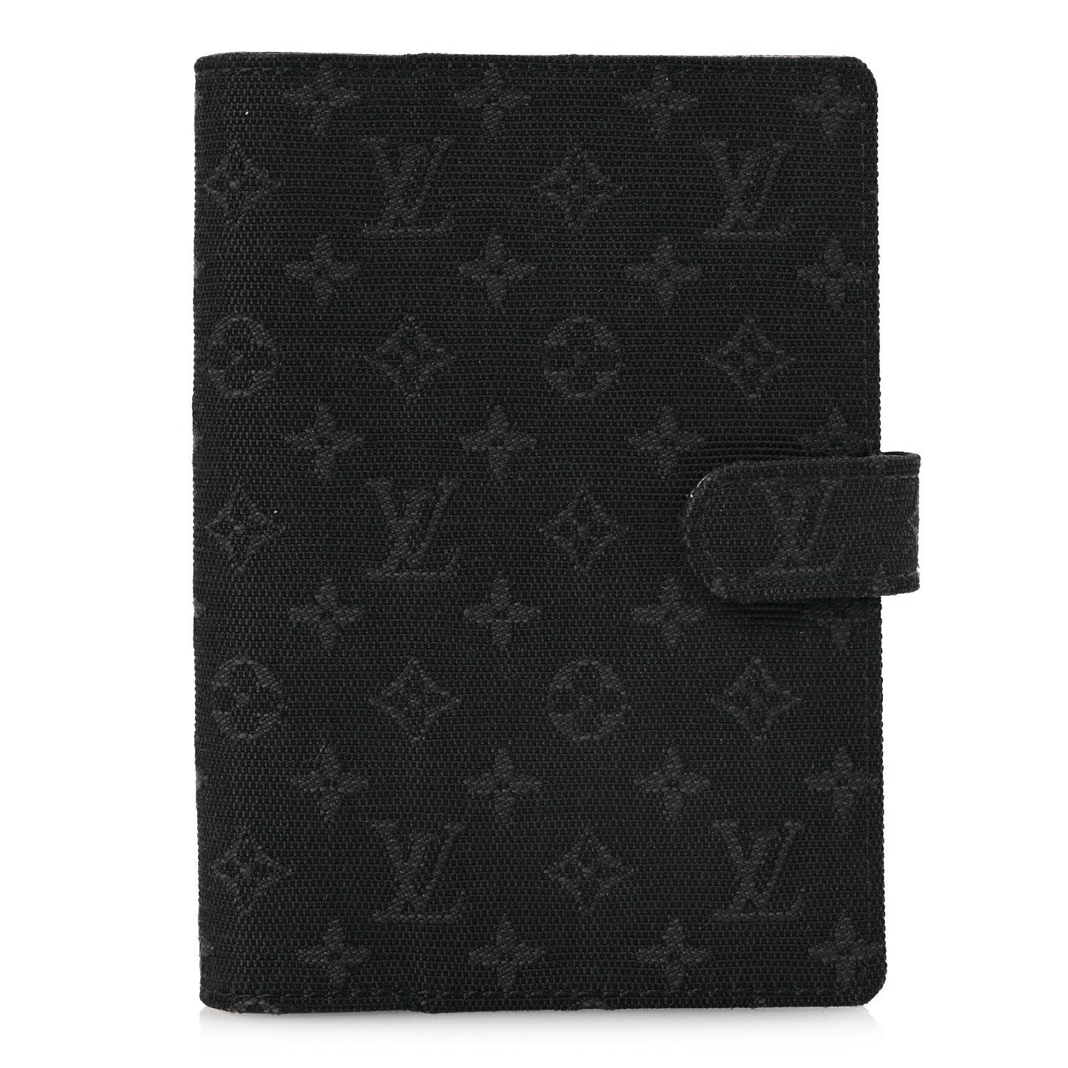 Louis Vuitton Mini Lin Small Ring Agenda Cover Black 1 of 6