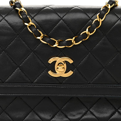 Chanel Lambskin Quilted Medium Single Flap Black 9 of 13
