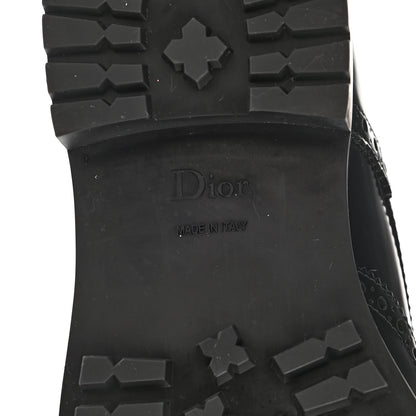 Christian Dior Calfskin Tartan D-Order Low Boot 39 Black White 6 of 8