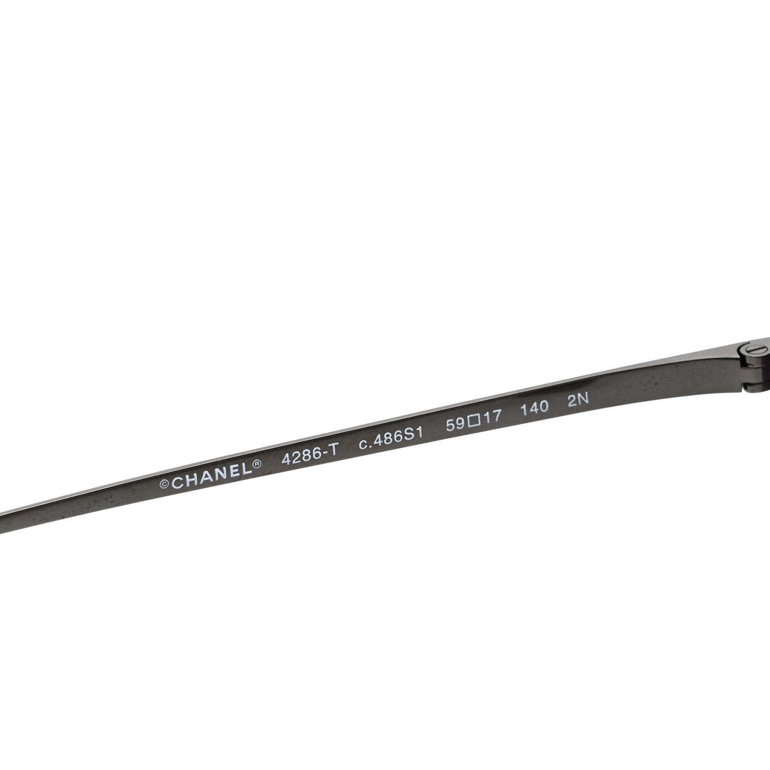 Chanel Titanium Cat Eye CC Sunglasses 4286-T Black 7 of 11