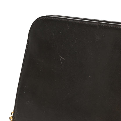 Salvatore Ferragamo Calfskin Diana Clutch Brown 12 of 12