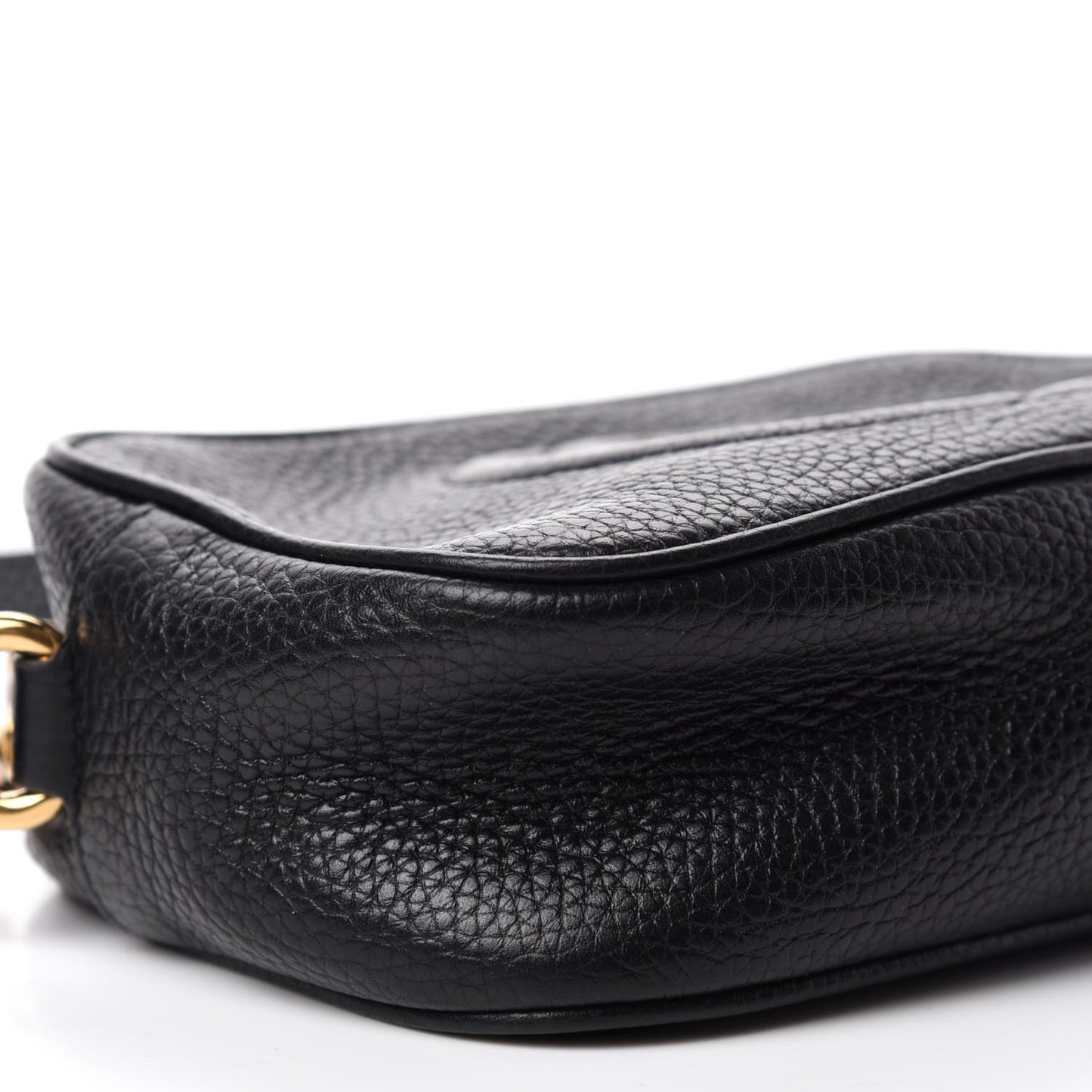 Pebbled Calfskin Mini Soho Disco Bag Black