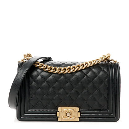 Chanel Caviar Quilted Medium Boy Flap Black 1 of 11