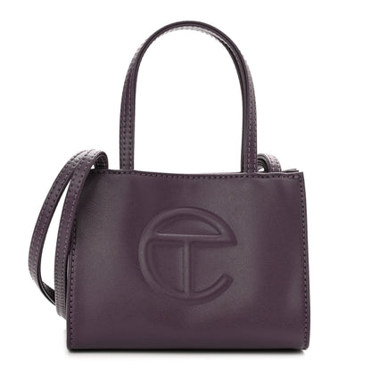 Telfar Vegan Leather Small Shopping Bag Eggplant 1 of 9