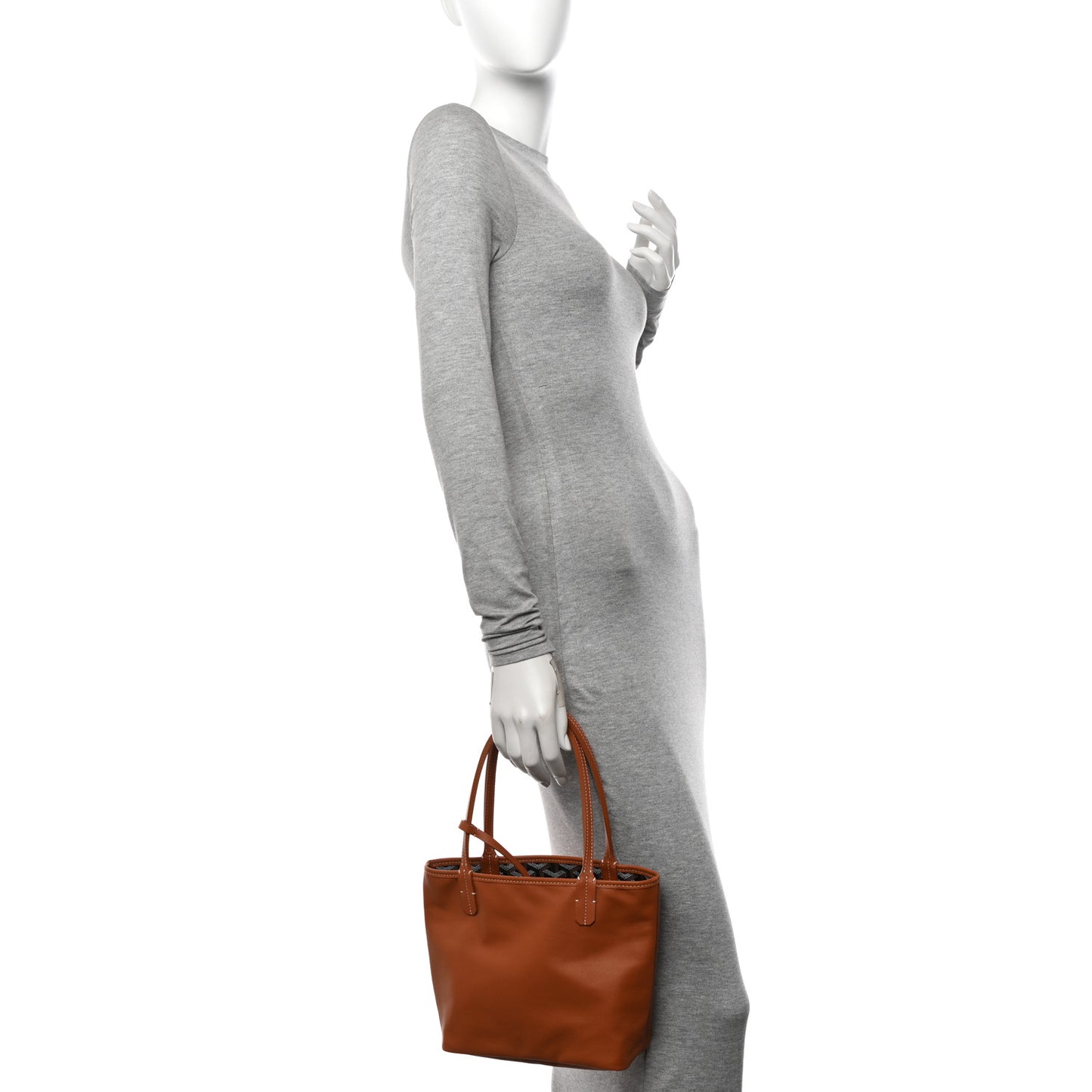 Goyardine Reversible Mini Anjou Black Gold