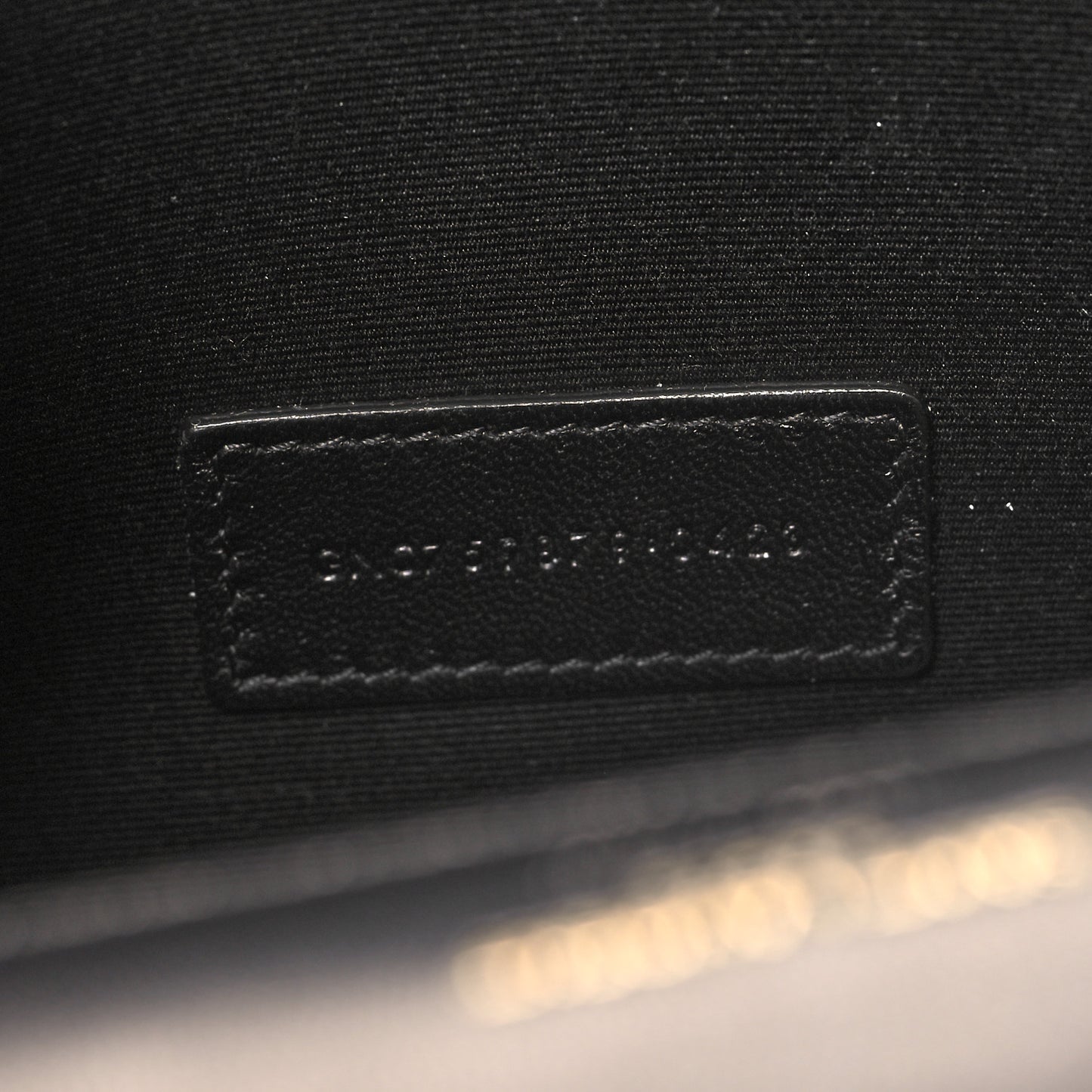 Lambksin Cassandre Matelasse Carre Flap Pouch Clutch Black