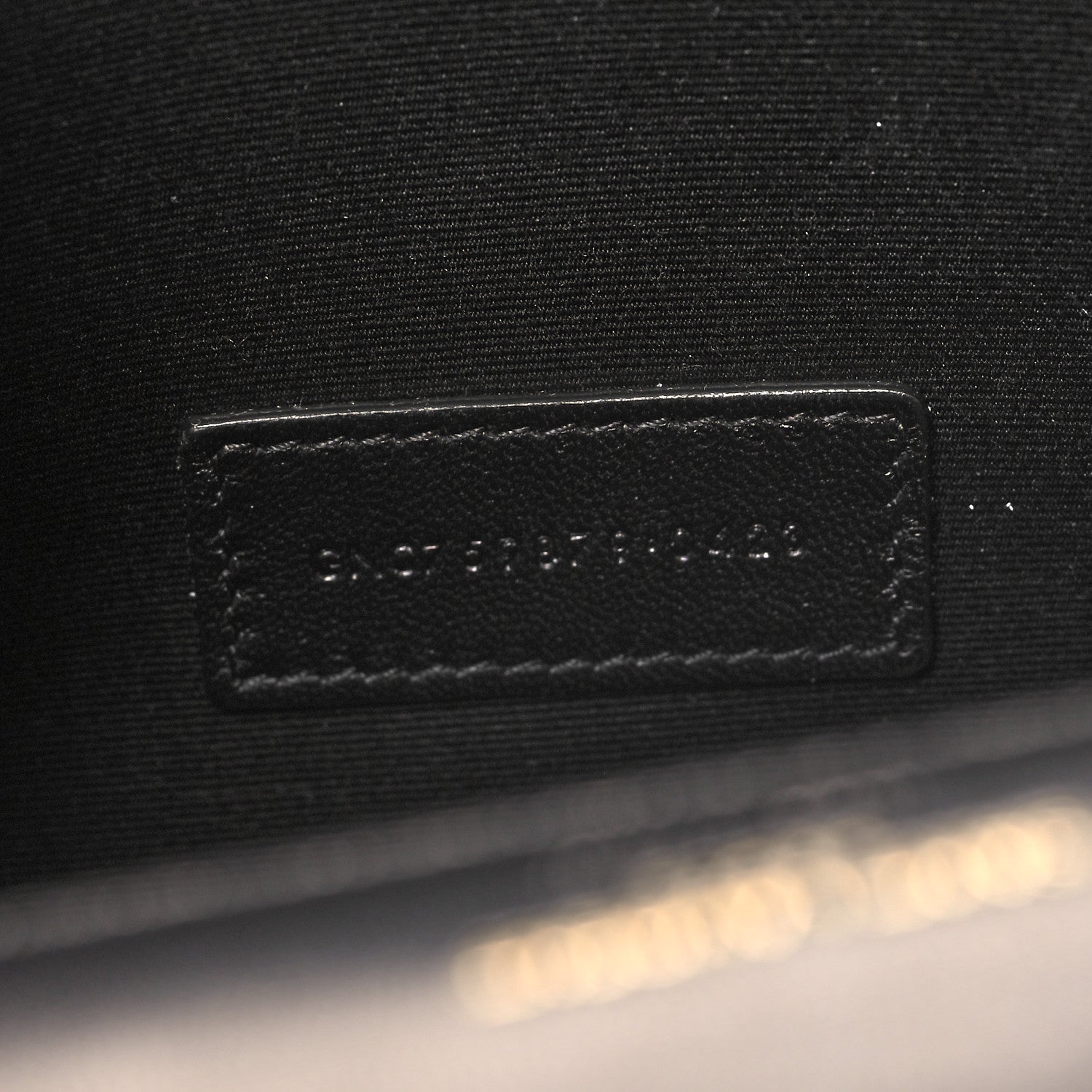 Saint Laurent Lambksin Cassandre Matelasse Carre Flap Pouch Clutch Black 7 of 7