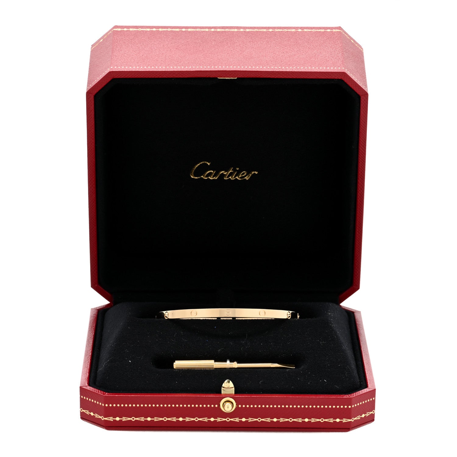 Cartier 18K Yellow Gold Small LOVE Bracelet 17 8 of 8