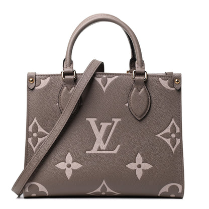 Louis Vuitton Empreinte Monogram Giant Onthego PM Tourterelle Creme 1 of 4
