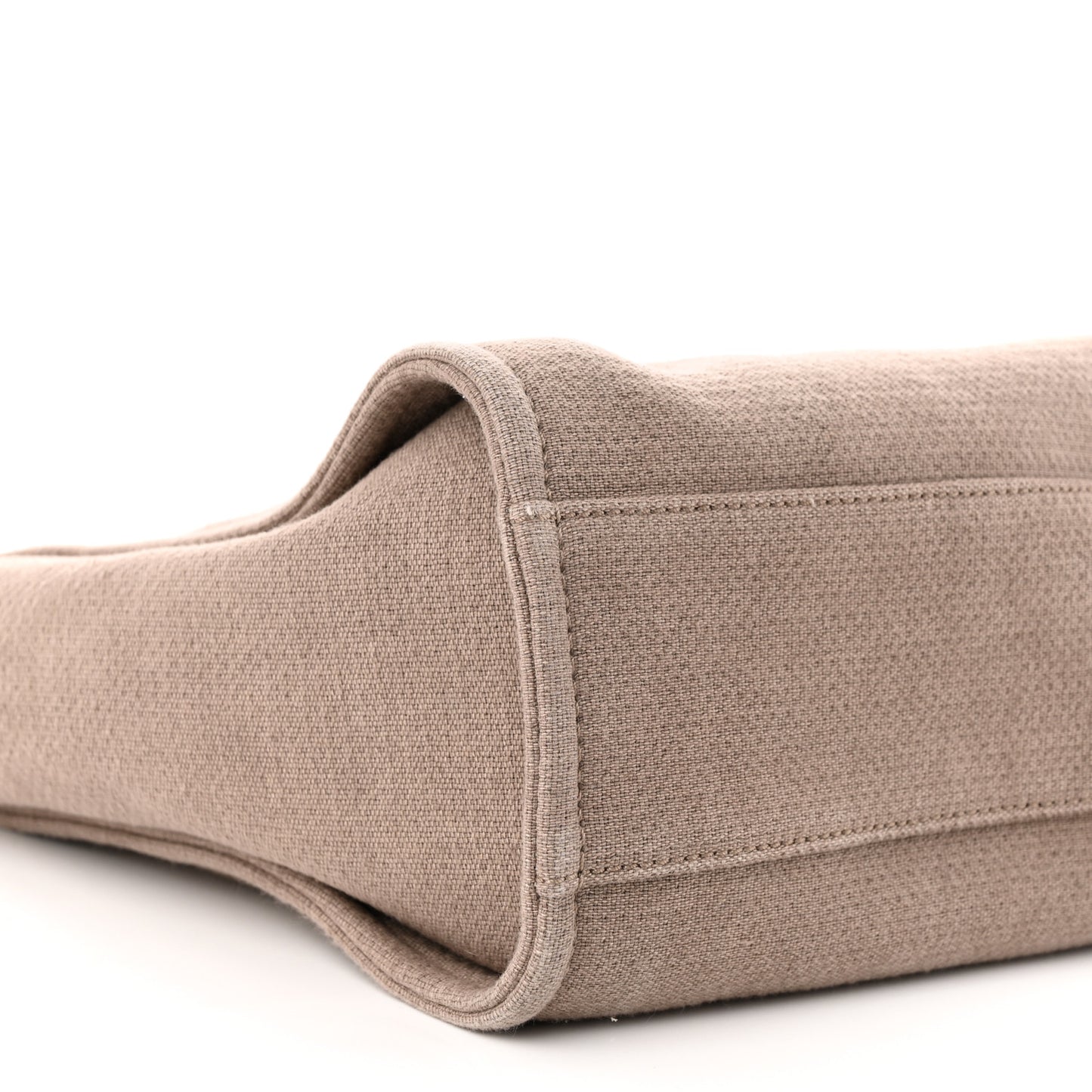 Canvas Small Deauville Tote Beige Brown