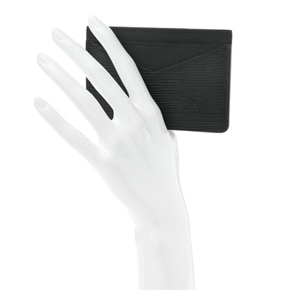 Louis Vuitton Epi Neo Porte-Cartes Card Holder Black 2 of 8