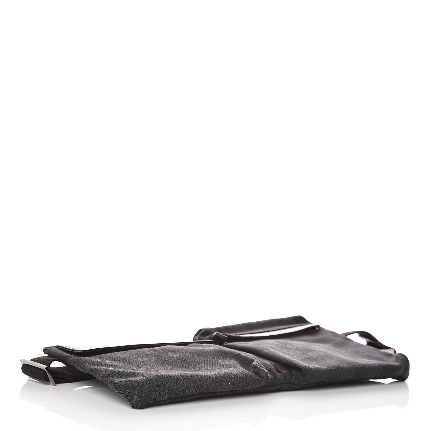 GG Monogram Double Pocket Belt Bag Black