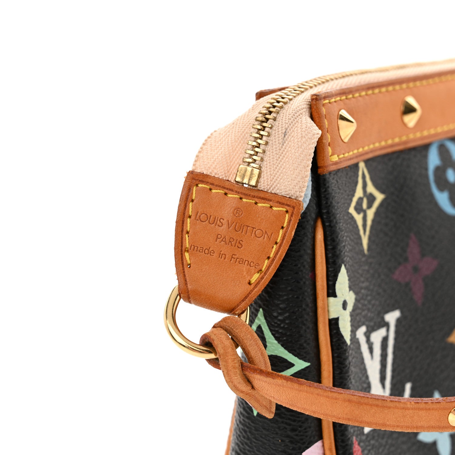 Louis Vuitton Monogram Multicolor Pochette Accessories Black 7 of 12