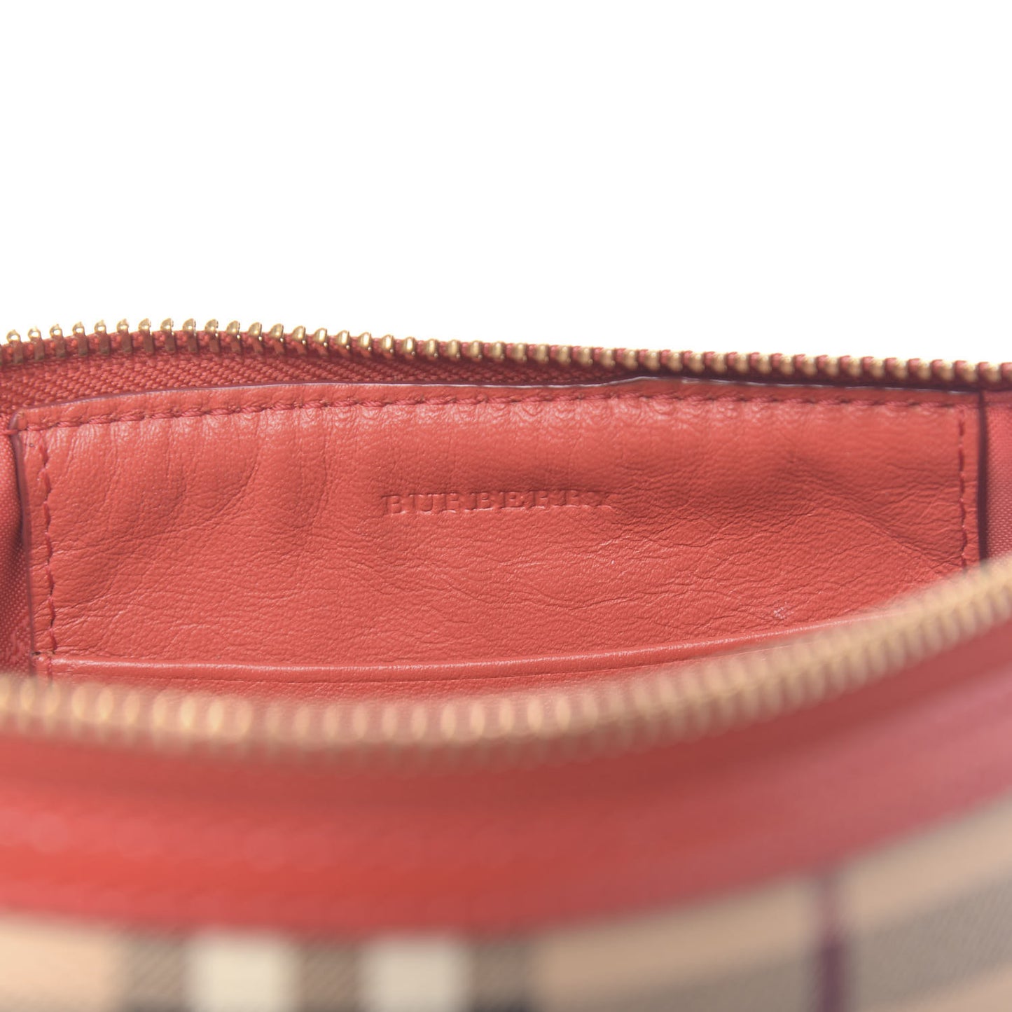 Haymarket Check Small Peyton Crossbody Clutch Bag Red