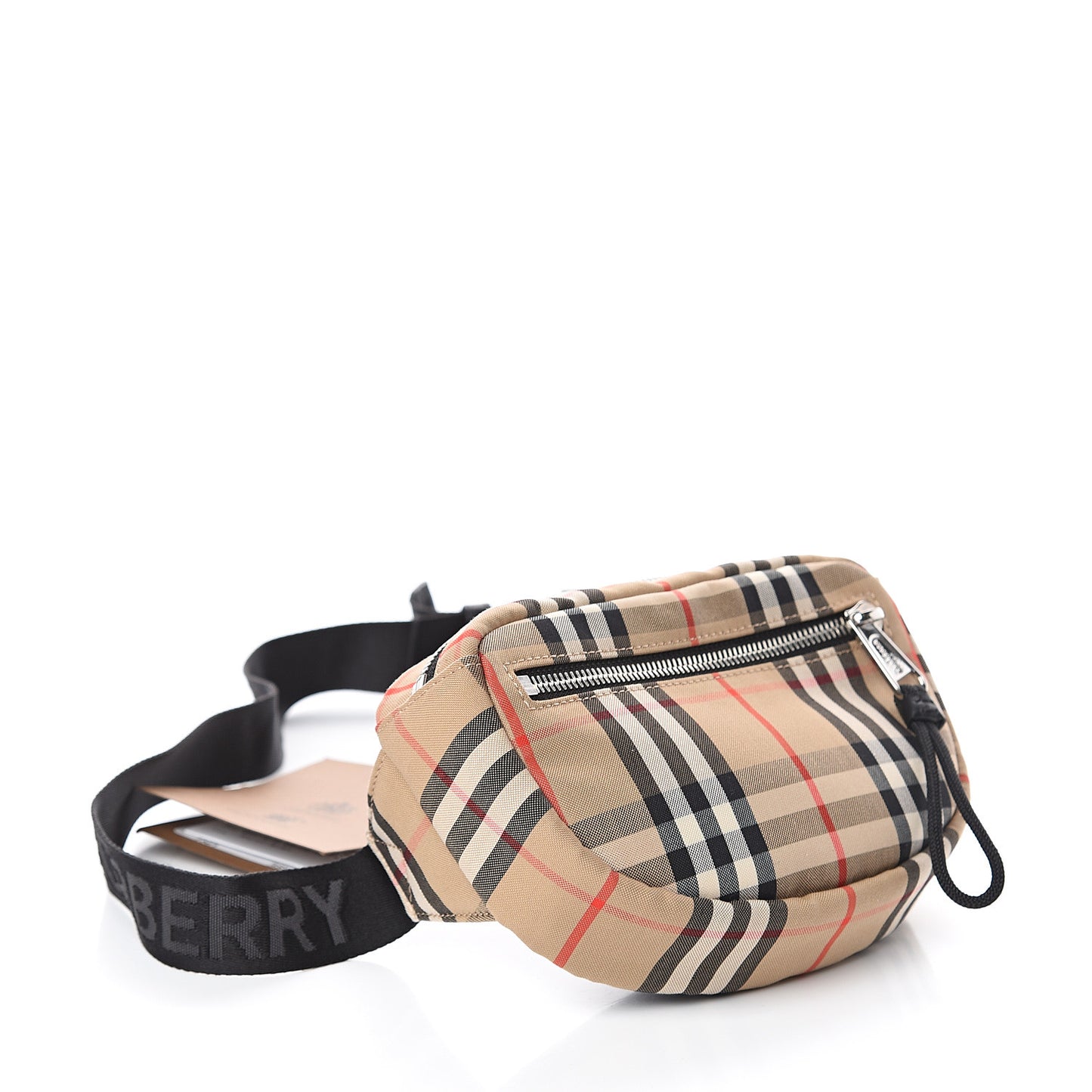 Nylon Vintage Check Small Cannon Bum Bag Archive Beige