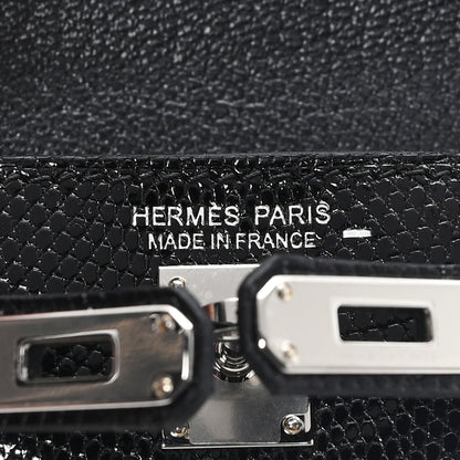 Hermes Lizard Festival Kelly Bag Charm Black 3 of 6