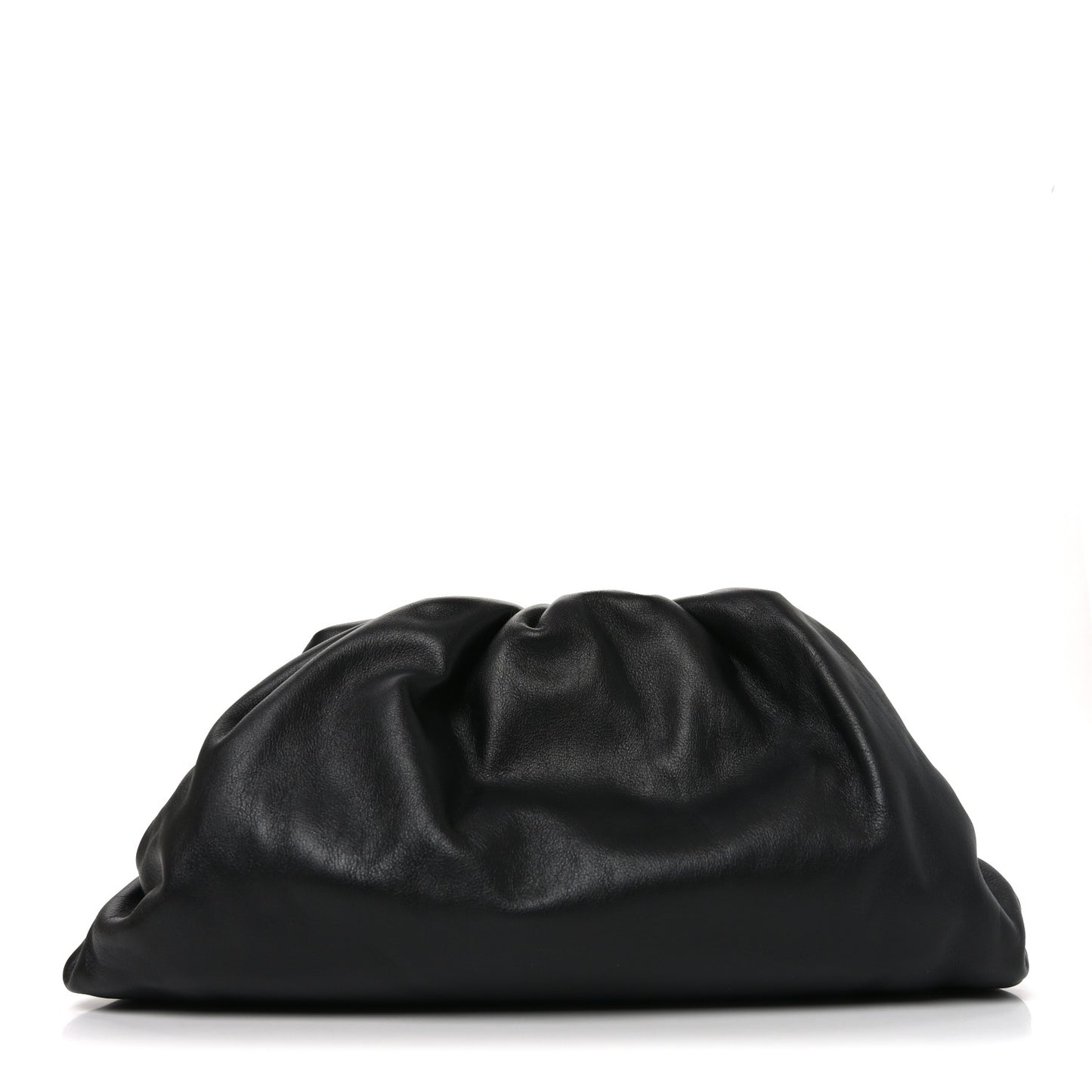 Smooth Butter Calf The Pouch Oversized Clutch Black