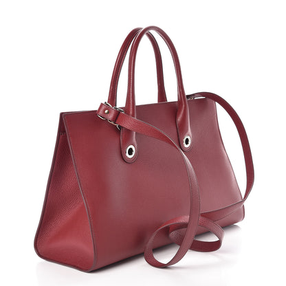 Jimmy Choo Grainy Calfskin Riley Tote Red 4 of 9