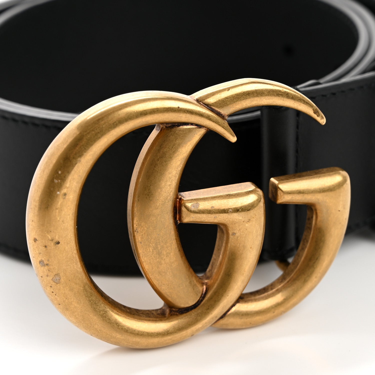 Gucci Textured Calfskin Double G 40mm Belt 90 36 Black 7 of 8