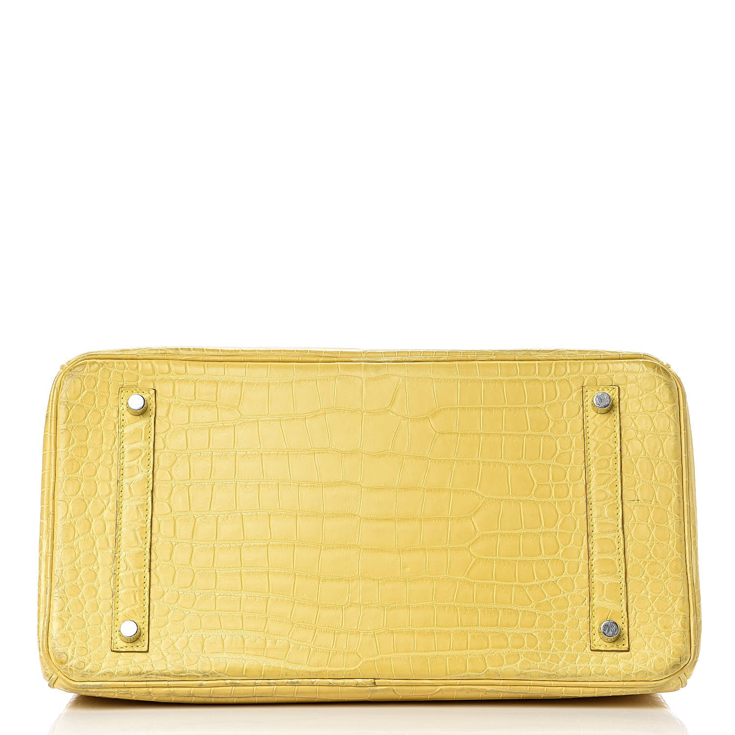 Hermes Matte Porosus Crocodile Birkin 35 Mimosa 6 of 39