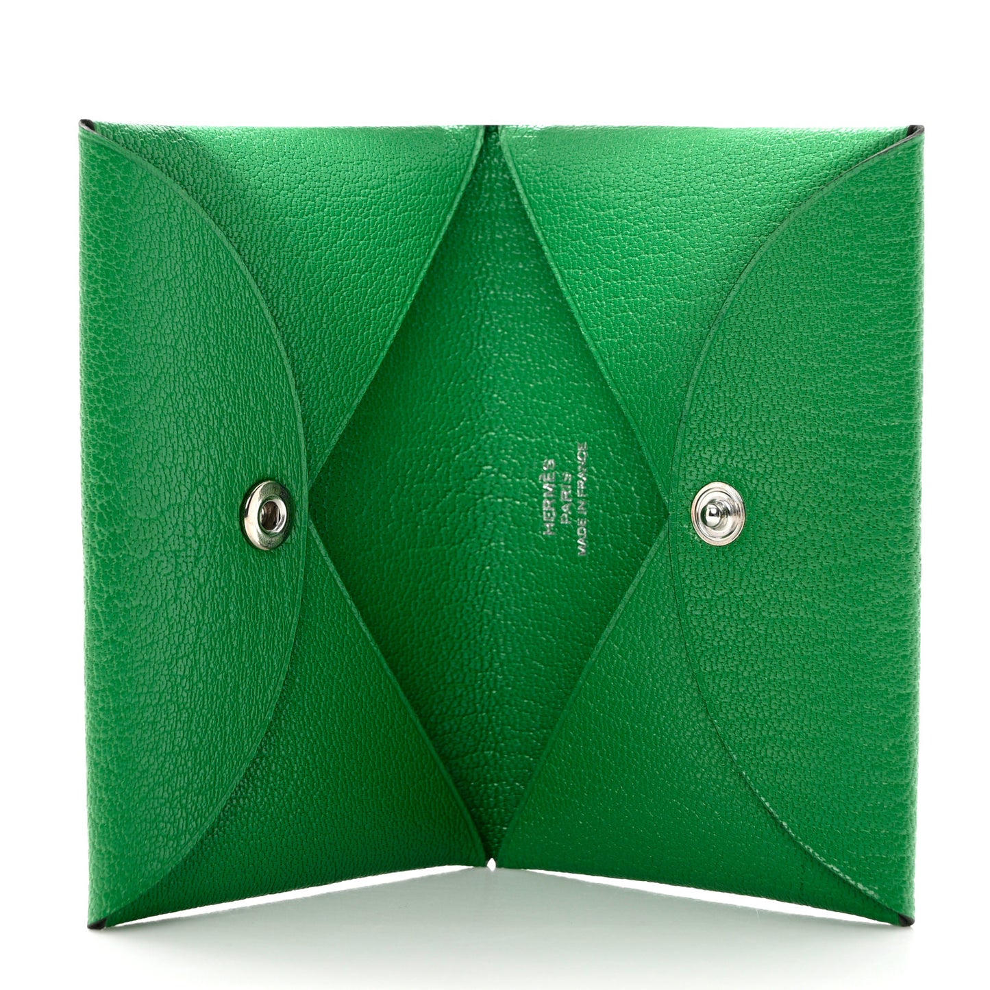 Chevre Mysore Calvi Card Case Vert Vertigo
