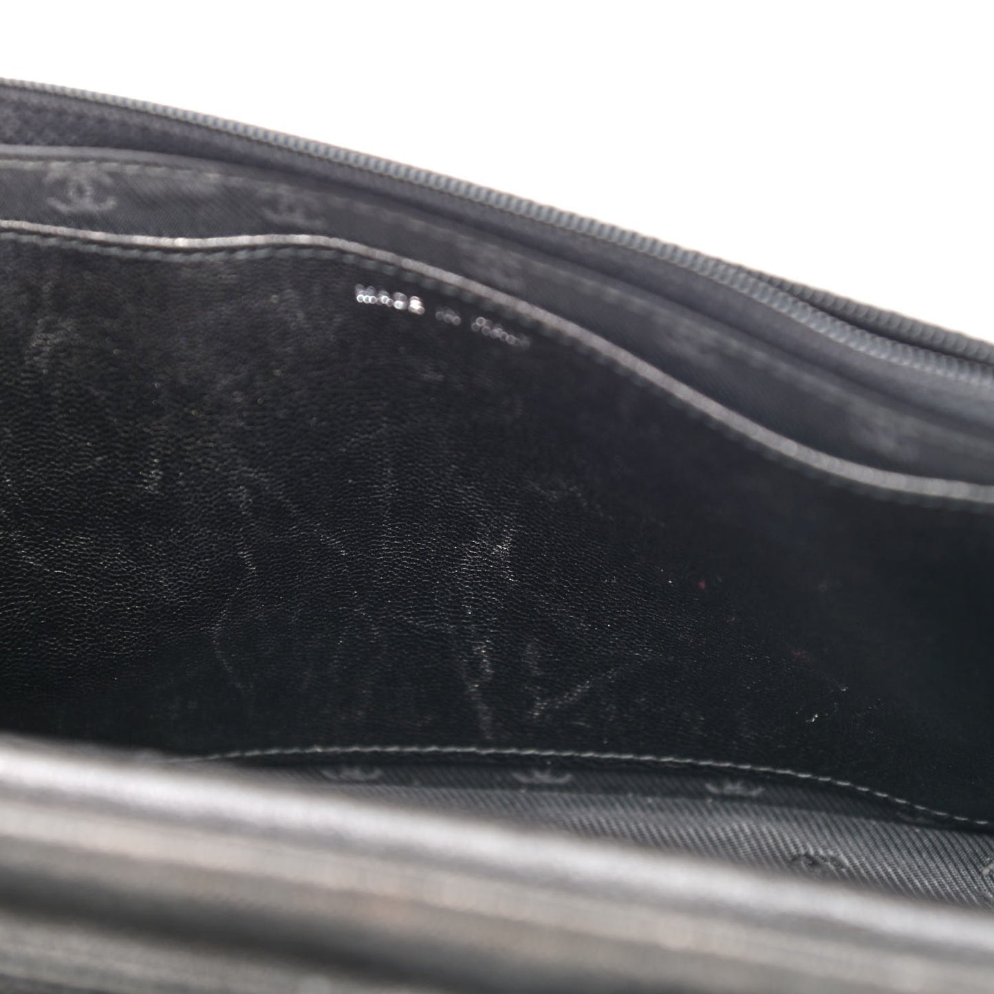 Goatskin Wallet on Chain WOC Black