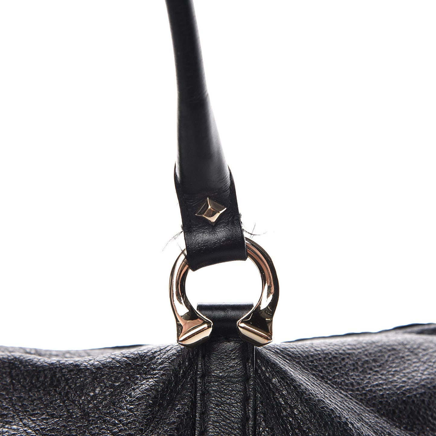 Calfskin Horsebit Medium Nail Boston Black