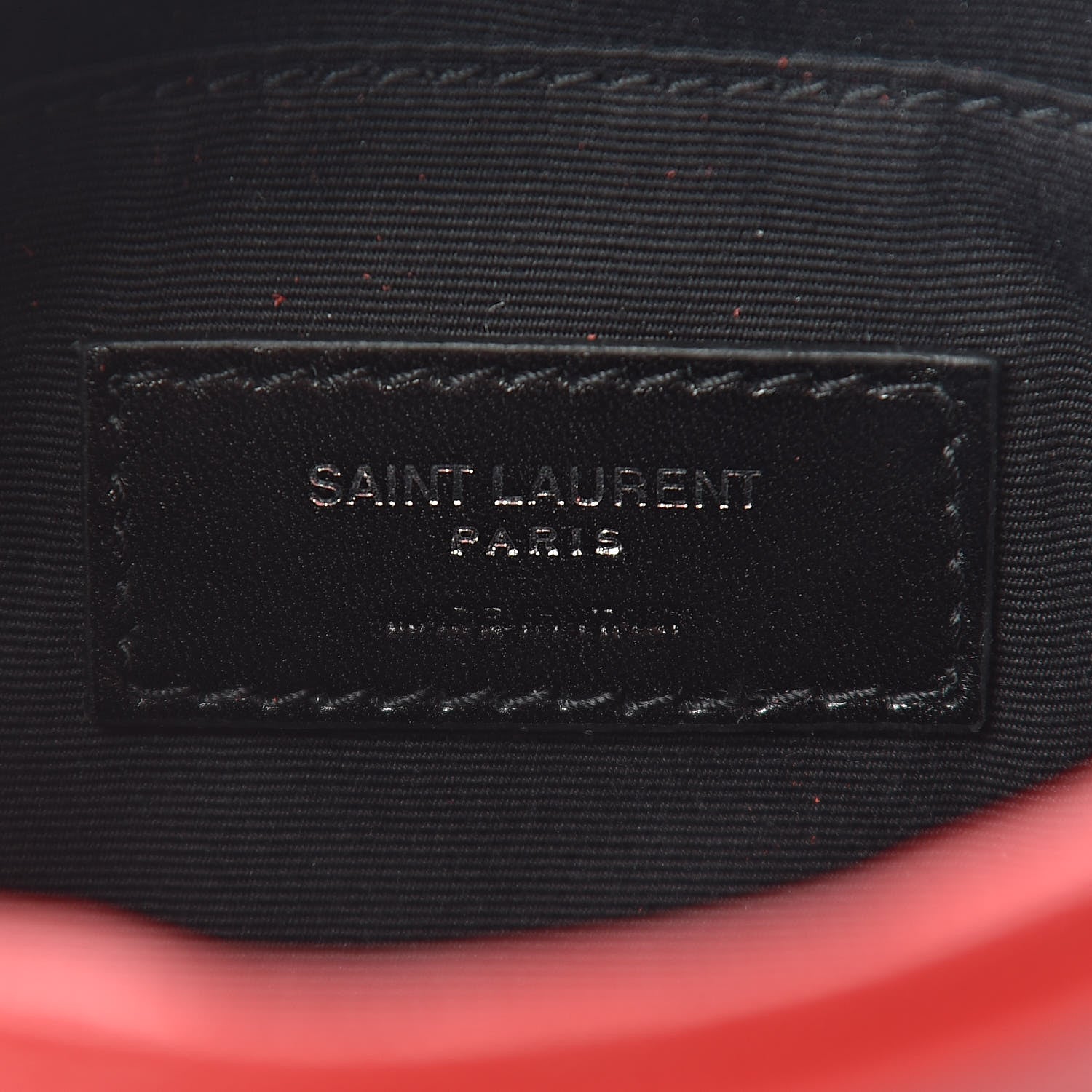Saint Laurent Lambskin Monogram Lou Belt Bag Red 6 of 9