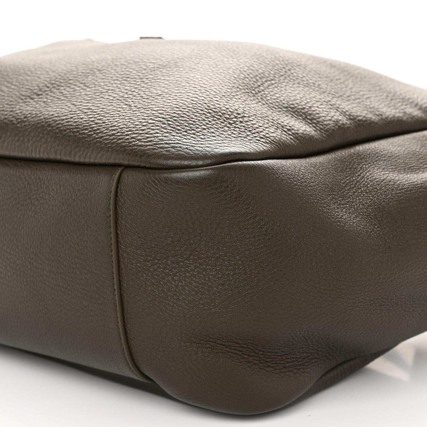 Grained Deerskin Bea Tote Light Musk