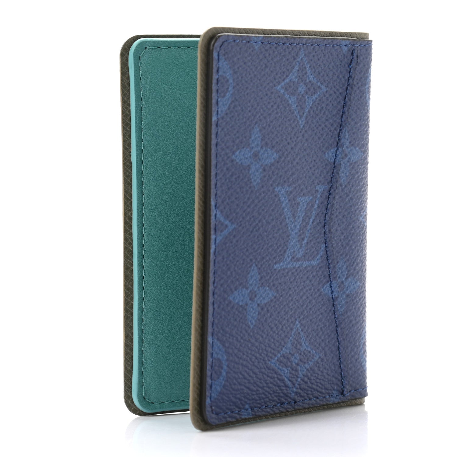 Louis Vuitton Monogram Outdoor Slender Wallet Pacific Blue 3 of 6