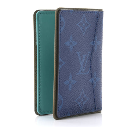 Louis Vuitton Monogram Outdoor Slender Wallet Pacific Blue 3 of 6