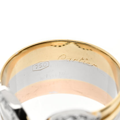 Cartier 18K Pink Yellow White Gold Diamond 13mm C De Cartier Ring 49 4.75 3 of 5