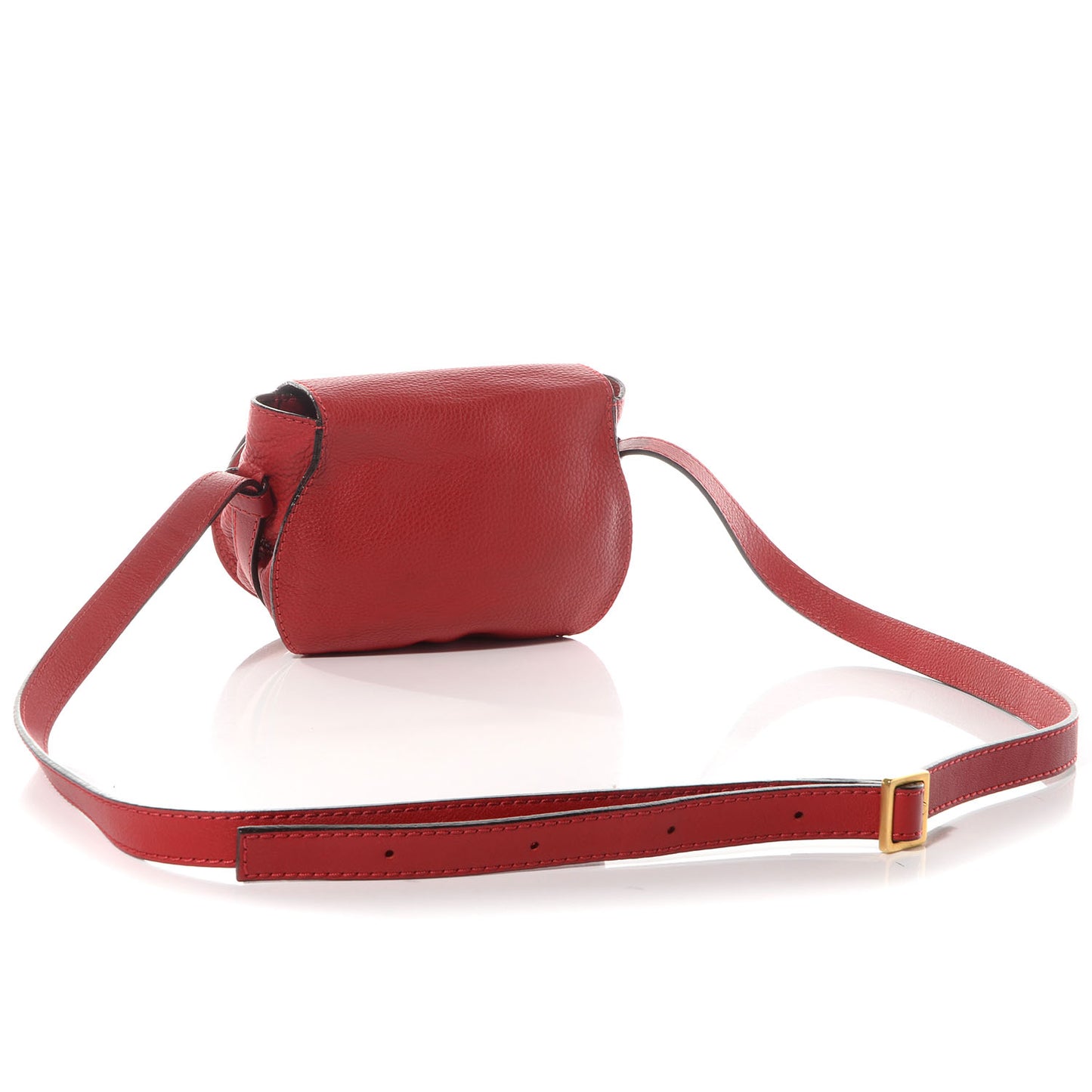 Calfskin Mini Marcie Round Crossbody Bag Poppy