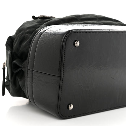 Chanel Iridescent Calfskin Quilted VIP Bowling Bag Black 9 of 10