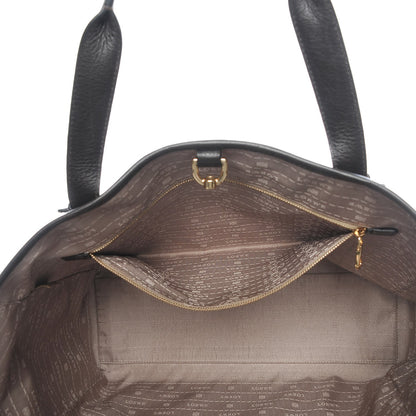 Loewe Calfskin Embossed Logo Shopper Tote Brown 6 of 13